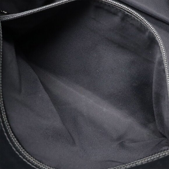 CHANEL Black Coated Canvas Shoulder Bag - Picture 9 of 10